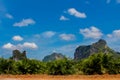 Limestone island bay in Krabi Ao Nang and Phi Phi, Thailand Royalty Free Stock Photo